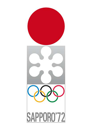 Olympics logo Sapporo Japan 1972 winter